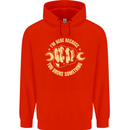 Mechanic Here Because You Broke Something Mens 80% Cotton Hoodie Bright Red