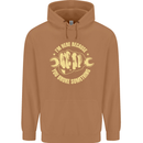 Mechanic Here Because You Broke Something Mens 80% Cotton Hoodie Caramel Latte