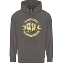 Mechanic Here Because You Broke Something Mens 80% Cotton Hoodie Charcoal