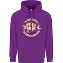Mechanic Here Because You Broke Something Mens 80% Cotton Hoodie Purple