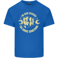 Mechanic Here Because You Broke Something Mens Cotton T-Shirt Tee Top Royal Blue