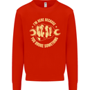 Mechanic Here Because You Broke Something Mens Sweatshirt Jumper Bright Red
