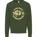 Mechanic Here Because You Broke Something Mens Sweatshirt Jumper Forest Green