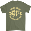 Mechanic Here Because You Broke Something Mens T-Shirt 100% Cotton Military Green
