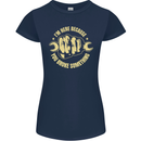 Mechanic Here Because You Broke Something Womens Petite Cut T-Shirt Navy Blue