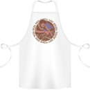 Mechanic Real Men Smell Like Diesel Cotton Apron 100% Organic White