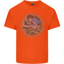Mechanic Real Men Smell Like Diesel Kids T-Shirt Childrens Orange