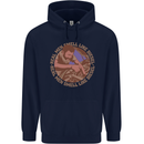 Mechanic Real Men Smell Like Diesel Mens 80% Cotton Hoodie Navy Blue