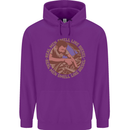 Mechanic Real Men Smell Like Diesel Mens 80% Cotton Hoodie Purple