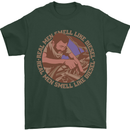 Mechanic Real Men Smell Like Diesel Mens T-Shirt 100% Cotton Forest Green