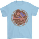 Mechanic Real Men Smell Like Diesel Mens T-Shirt 100% Cotton Light Blue