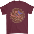 Mechanic Real Men Smell Like Diesel Mens T-Shirt 100% Cotton Maroon