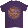 Mechanic Real Men Smell Like Diesel Mens T-Shirt 100% Cotton Purple