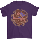 Mechanic Real Men Smell Like Diesel Mens T-Shirt 100% Cotton Purple