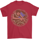 Mechanic Real Men Smell Like Diesel Mens T-Shirt 100% Cotton Red