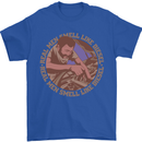 Mechanic Real Men Smell Like Diesel Mens T-Shirt 100% Cotton Royal Blue