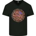 Mechanic Real Men Smell Like Diesel Mens V-Neck Cotton T-Shirt Black