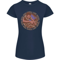 Mechanic Real Men Smell Like Diesel Womens Petite Cut T-Shirt Navy Blue