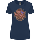 Mechanic Real Men Smell Like Diesel Womens Wider Cut T-Shirt Navy Blue