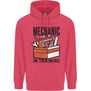 Mechanic in Training Funny Childrens Kids Hoodie Heliconia