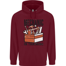 Mechanic in Training Funny Childrens Kids Hoodie Maroon