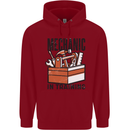 Mechanic in Training Funny Childrens Kids Hoodie Red