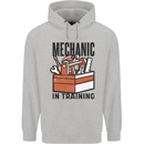Mechanic in Training Funny Childrens Kids Hoodie Sports Grey