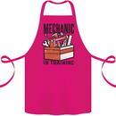 Mechanic in Training Funny Cotton Apron 100% Organic Pink