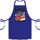 Mechanic in Training Funny Cotton Apron 100% Organic Royal Blue