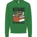 Mechanic in Training Funny Kids Sweatshirt Jumper Irish Green