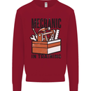 Mechanic in Training Funny Kids Sweatshirt Jumper Red