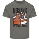 Mechanic in Training Funny Kids T-Shirt Childrens Charcoal