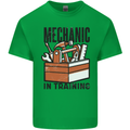 Mechanic in Training Funny Kids T-Shirt Childrens Irish Green