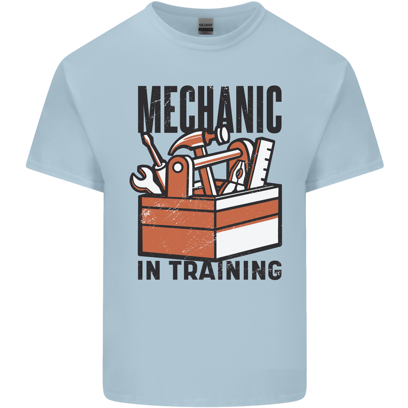 Mechanic in Training Funny Kids T-Shirt Childrens Light Blue