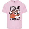 Mechanic in Training Funny Kids T-Shirt Childrens Light Pink