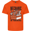 Mechanic in Training Funny Kids T-Shirt Childrens Orange