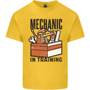 Mechanic in Training Funny Kids T-Shirt Childrens Yellow