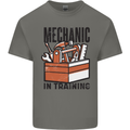 Mechanic in Training Funny Mens Cotton T-Shirt Tee Top Charcoal