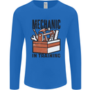 Mechanic in Training Funny Mens Long Sleeve T-Shirt Royal Blue
