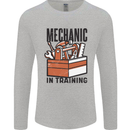 Mechanic in Training Funny Mens Long Sleeve T-Shirt Sports Grey