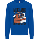 Mechanic in Training Funny Mens Sweatshirt Jumper Royal Blue