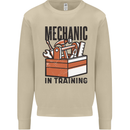 Mechanic in Training Funny Mens Sweatshirt Jumper Sand