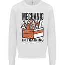 Mechanic in Training Funny Mens Sweatshirt Jumper White