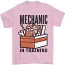 Mechanic in Training Funny Mens T-Shirt 100% Cotton Light Pink