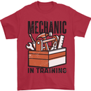 Mechanic in Training Funny Mens T-Shirt 100% Cotton Red