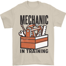 Mechanic in Training Funny Mens T-Shirt 100% Cotton Sand