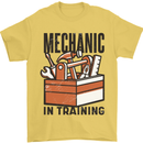 Mechanic in Training Funny Mens T-Shirt 100% Cotton Yellow