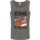 Mechanic in Training Funny Mens Vest Tank Top Charcoal