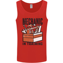 Mechanic in Training Funny Mens Vest Tank Top Red
