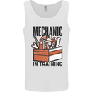 Mechanic in Training Funny Mens Vest Tank Top White